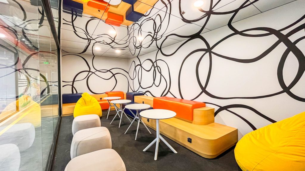 Ergonomic furniture and dedicated wellness zones are essential for keeping you comfortable and productive.