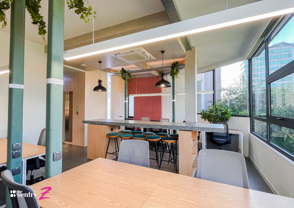 Strategic use of color can energize a creative session or bring a sense of calm for focused work.