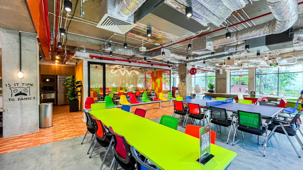 Modern office space with natural light.