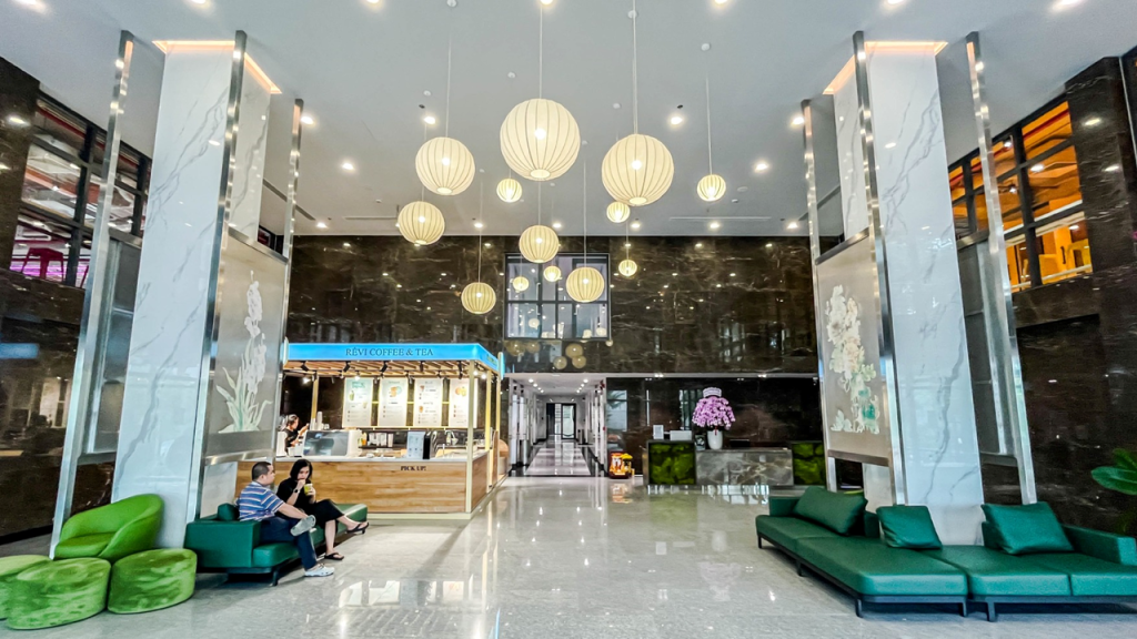 The professional and welcoming reception area at The Sentry.