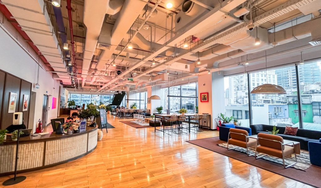 The Sentry’s premium coworking space with stunning city views.