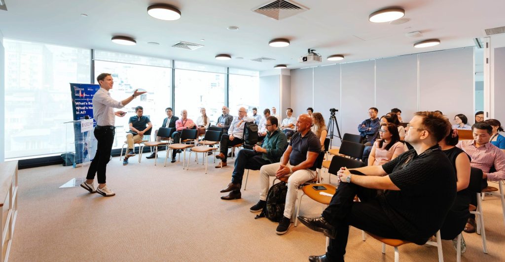 A modern, well-equipped training or conference room at The Sentry.