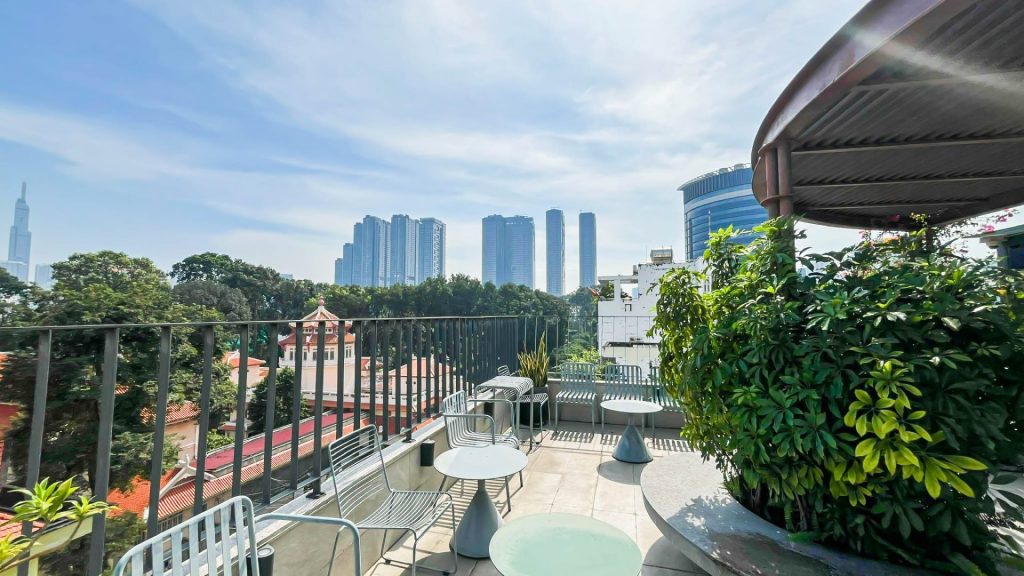 A large, branded corporate glass entrance.