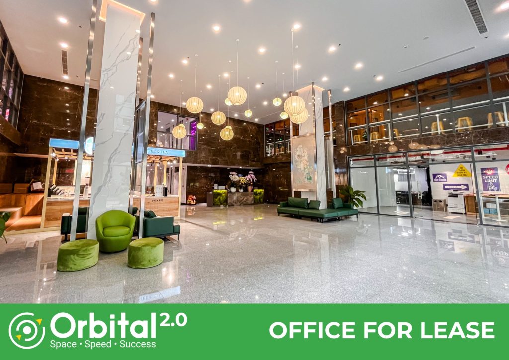 Professional reception and entrance area at The Sentry coworking space