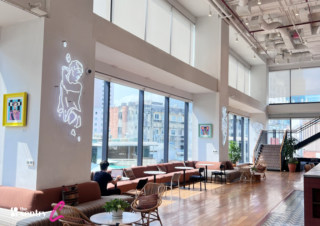 Collaborative open workspace at The Sentry