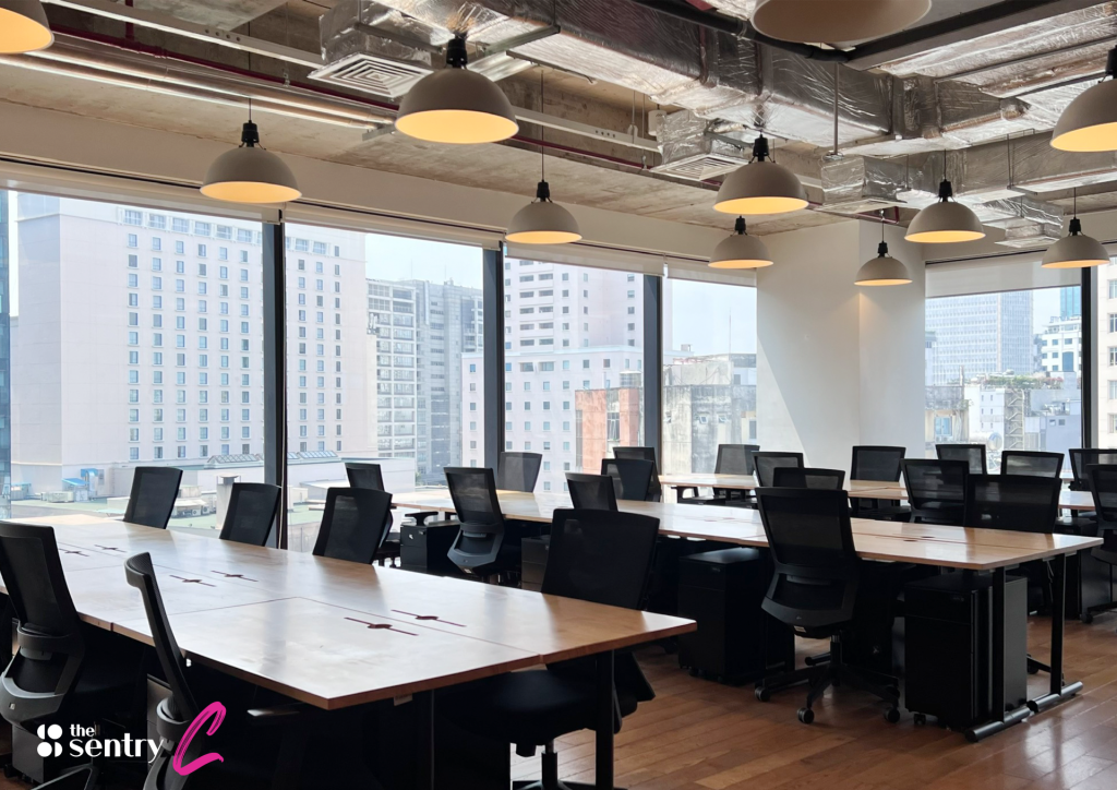 Premium private office suite at The Sentry District 1 with city views