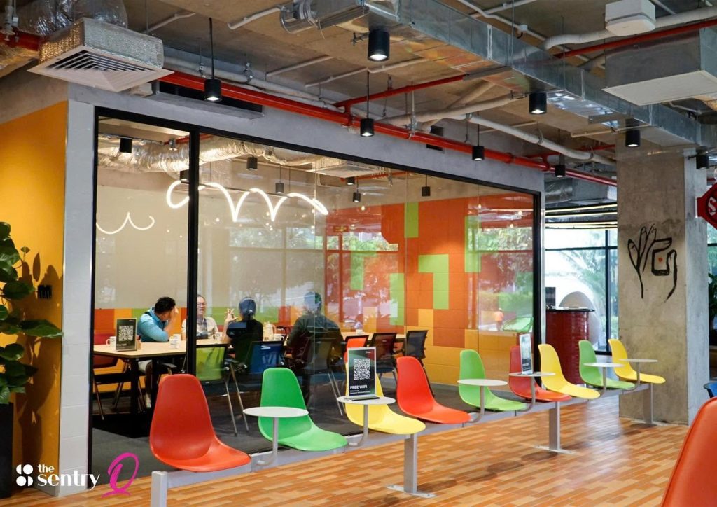Private meeting room at The Sentry used for client discussions