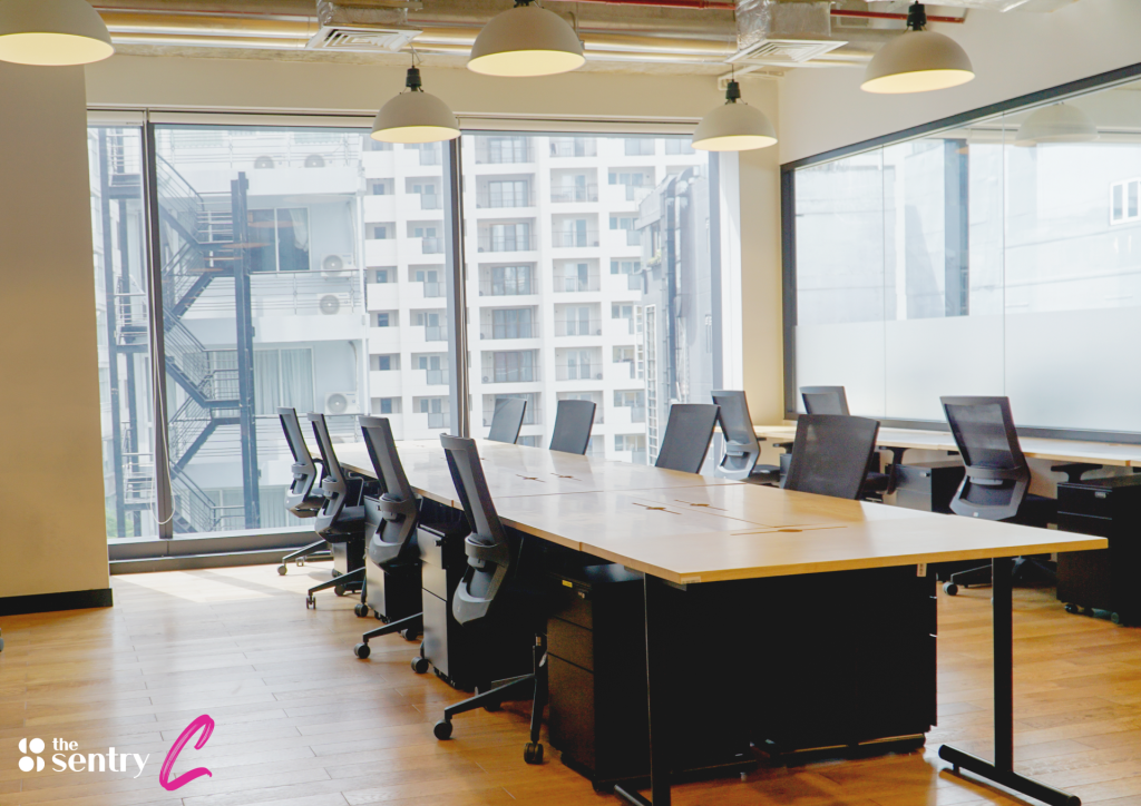 Private office suite at The Sentry coworking space