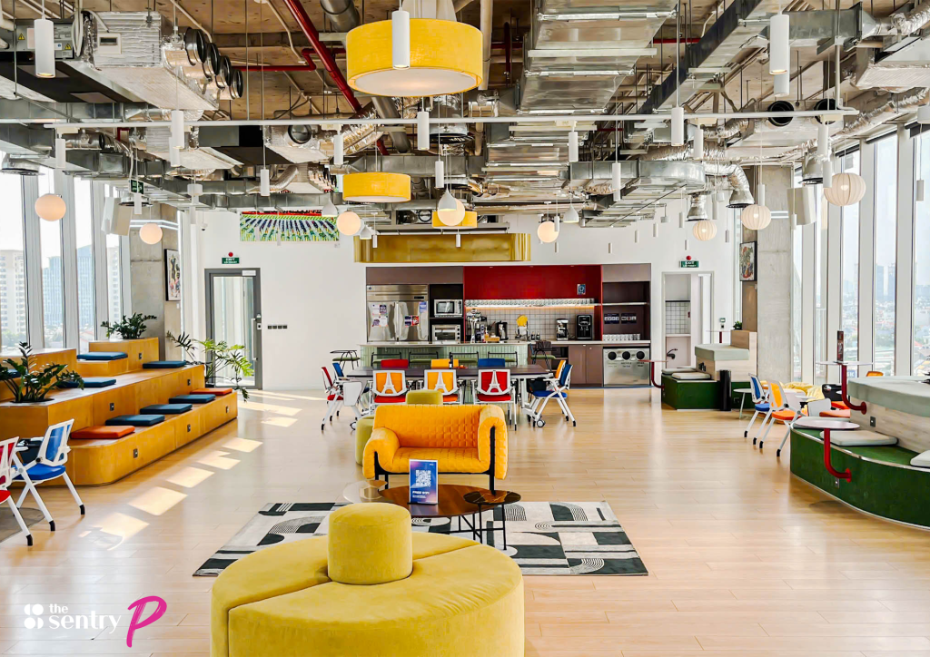 Interior of The Sentry building in Thao Dien
